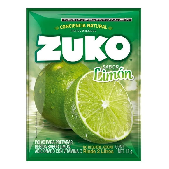 Bebida en polvo Zuko sabor limón 13 g
