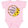 thumbnail image 3 of Inktastic My Mimi Loves Me with Sunflower Wreath Boys or Girls Baby Bodysuit, 3 of 5