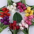 thumbnail image 6 of Artificial Flowers Bouquet 9 Heads Fake Tulips For Home And Party Decor Vibrant Colors And Realistic Appearance, 6 of 9
