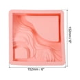 thumbnail image 2 of Uxcell Silicone Planter Mold, Square Flower Pot Mold Terrace Succulent Mold for Desktop Decor, Pink, 2 of 6