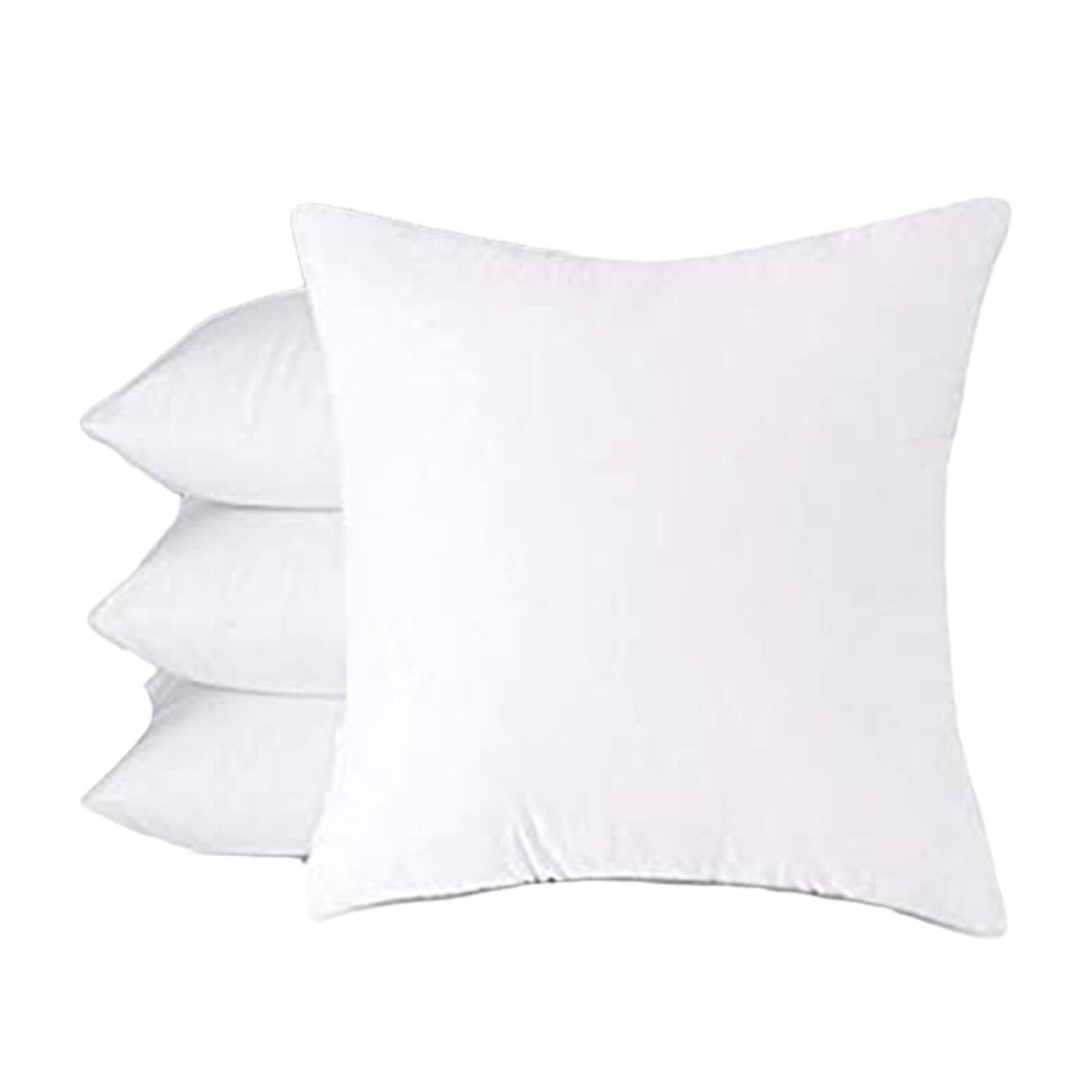 White Throw Pillows Insert 18 x 18 Inches Bed and Couch Decorative