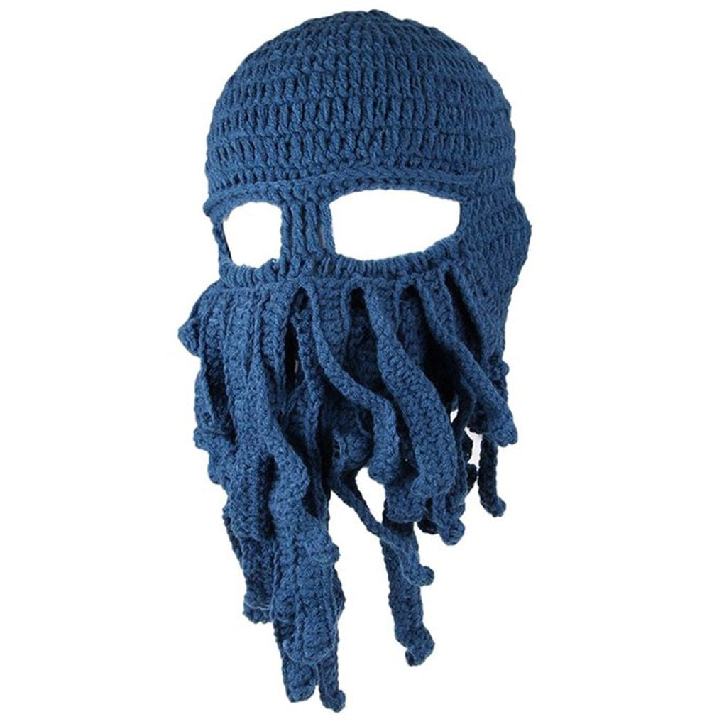 Tentacle Octopus Knit Beanie Hat Unisex 