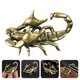 thumbnail image 2 of Scorpion Forma Titular de la pluma Estilo retro Adorno de latón Exquisito Escorpión Modelado Estatua, 2 of 5