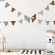 thumbnail image 4 of 5.2 Meter Triangle Flag Banner, 2 Pieces Triangle Flag Banner Multi-Color Hanging Banner for Party Decoration, Each 2.6 Meter Long (Vintage Color), 4 of 4