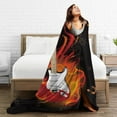 thumbnail image 7 of Guitar Blanket Soft Warm Cozy Print Throw Blanket Kid Baby for Sofa Chair Bed Office Travelling Camping 50"x40", 7 of 7