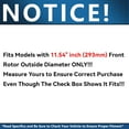 thumbnail image 6 of Detroit Axle - Front Brake Kit for 2013-2022 Honda Accord Drilled Brake Rotors Ceramic Pads: 11.54" Rotor, 6 of 10