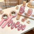 thumbnail image 4 of Nail Art Magnet Wand With Handle, Round Circular Magnetic Stick For Cat Eye Gel Polish, Reusable Manicure Magnet Tool For Creating Cat‑Eye Nail Effect, Home Diy And Salon Nail Art Supplies（字符：197）, 4 of 7