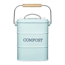 Kitchen Craft Living Nostalgia Vintage Blue Compost Bin LNCOMPBLU