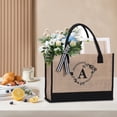 thumbnail image 4 of Letter Handbag Mother's Day Gift Mother And Child Bag Large Capacity Canvas Handbag Embroidered Flower Handbag Home Miscellaneous Bag, 4 of 6