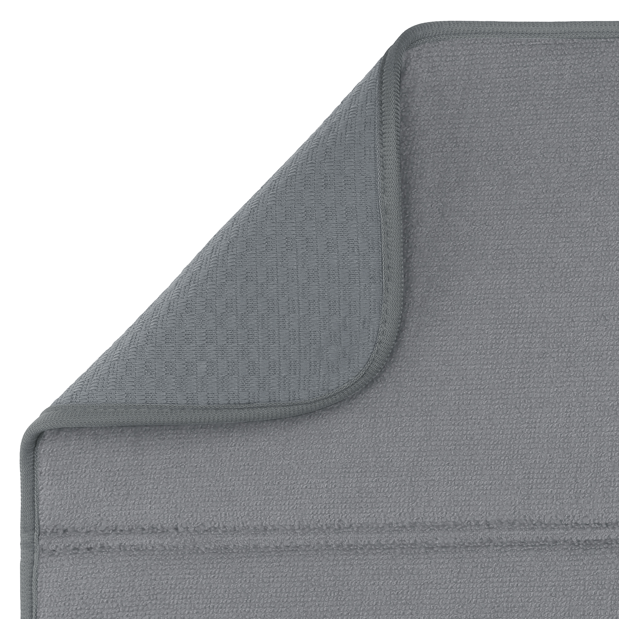 Unique Bargains Absorbent Microfiber Kitchen Drying Mat 17.7*15.7 in Gray