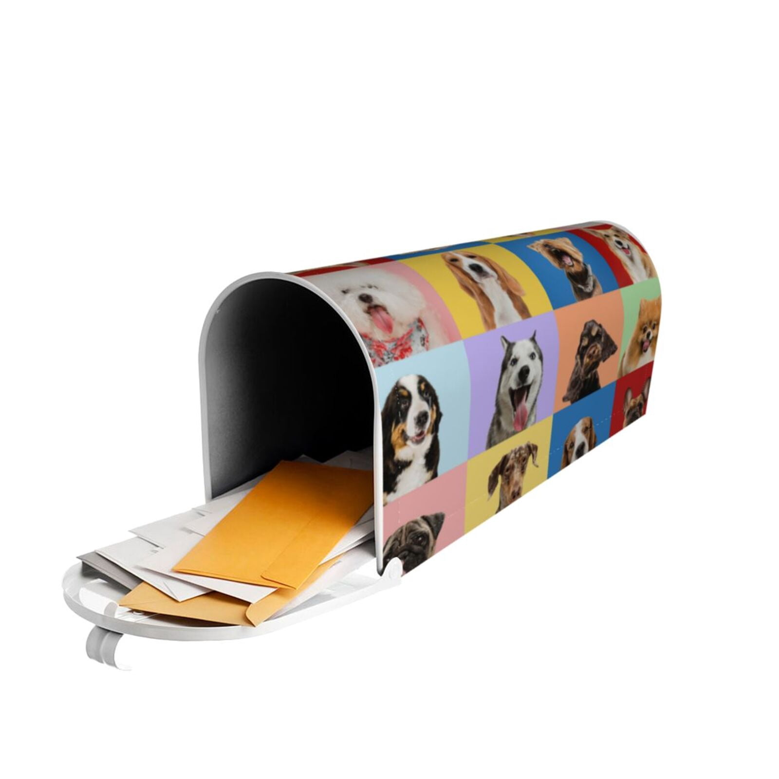 Xecao funny dogs for Mailbox Cover with Magnetic Strips, Waterproof and Sunscreen, Adds a Decorative Touch to Your Garden Yard-21x18 in
