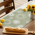 thumbnail image 3 of Placemats Set of 4, Sage Green Circle Place Mats Lines Modern Abstract Art Tablemats Washable Placemat Table Decoration for Kitchen Table Dinner Party Home Decor Indoor Outdoor 13x19 Inch, 3 of 9