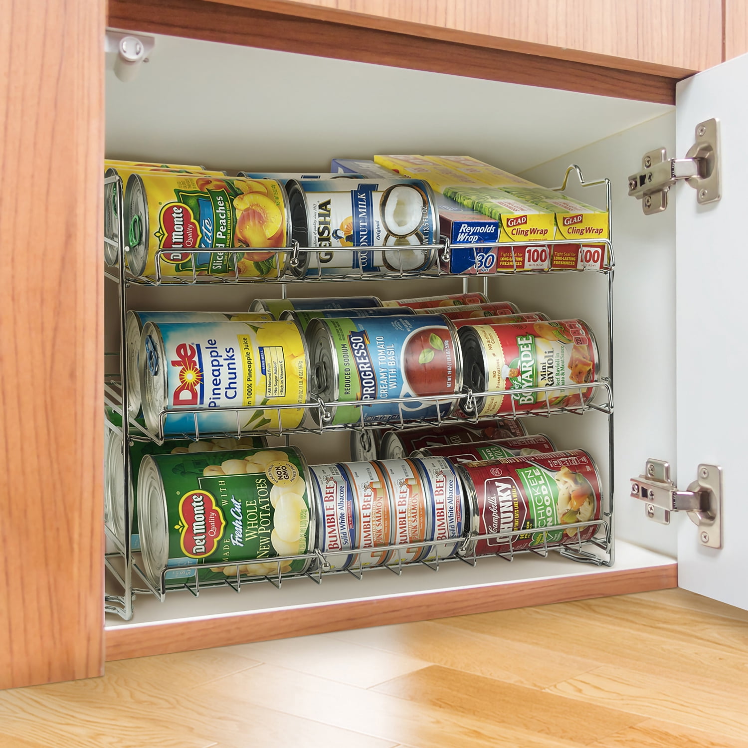 Sorbus 3-Tier Stackable Can Organizer Rack, Holds 36 Cans, Pantry & Kitchen Storage Food Storage