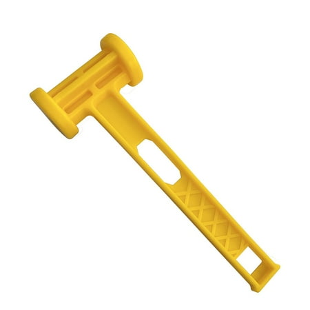 

BTOER Plastic Camping Hammer Tent Caravan 25cm Safety Hammer with Nail Puller