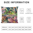 thumbnail image 5 of PRATYUS Funny Animal Frog Home Decorative Throw Pillow Cover Watercolor Tree Frog in Tropical Jungle Cushion Case Decoration Outside Pillowcase Sofa Couch Decor White, 5 of 5