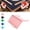 A-2, variant on Mahjong Card Holder for Table,Waterproof Slide-in Mahjong Tile Holder,Beautiful Under Mat Slide in Stand,Foldable 3D Card Holder Saves Space,for American Cards Mat (B-2)