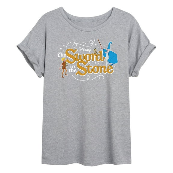Disney - Sword In The Stone Character Group - Women's Oversized T-Shirt