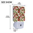 thumbnail image 4 of Strawberries with Floral Night Light LED Dusk to Dawn Auto Sensor Night Lamp Plug-in Nightlight for Bedroom Hallway Kitchen 2 PCs, 4 of 7