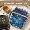 thumbnail image 7 of FOR U DESIGNS Galaxy Turtle Hibiscus Print Bible Case Portable Bible Carrier Tote Bag Large Capacity Bible Carrier Christian Gifts Bible Protective with Handle and Zipper, 7 of 7