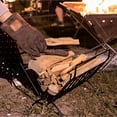 thumbnail image 2 of CAMPINGMOON Portable Camping Metal Firewood Rack and Desktop Multifunctional Outdoor Folding Picnic Fishing Barbecue Mini Firewood Bracket and Tabletop, 2 of 8