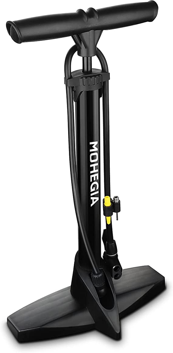 MOHEGIA Bike Floor Pump,Bicycle Tire Pump,High Pressure 160 PSI/ Fits