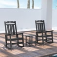 thumbnail image 7 of Williamspace HDPE Rocking Chair Fade-Resistant Porch Rocker Chair All Weather Waterproof for Balcony Beach Pool,Gray, 7 of 7