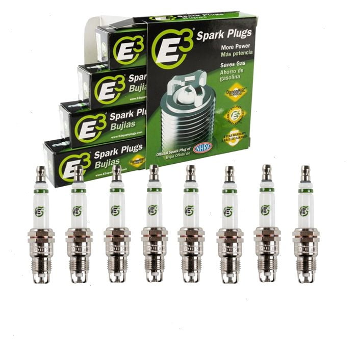 8 pc E3 Spark Plugs compatible with Chevrolet Corvette 5.0L 5.7L 7.4L V8 1971-1991