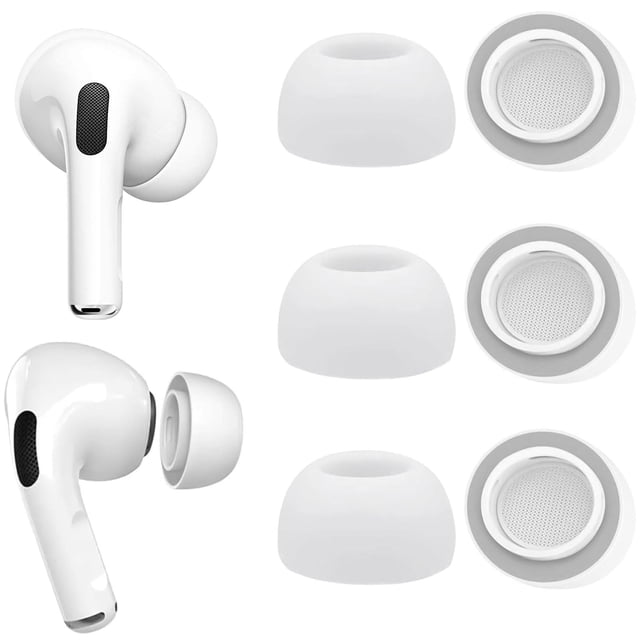 Puntas de espuma Bodykoo para AirPods Pro 1 y 2, gris, talla L