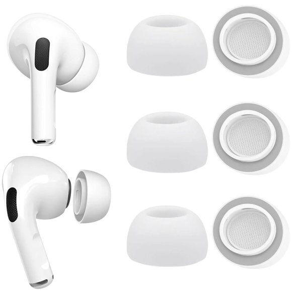 Puntas de espuma Bodykoo para AirPods Pro 1 y 2, gris, talla L