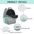 thumbnail image 4 of Cute Pitbull Terriers Dog and Flowers Backpack for School,Cute School Bag,Schoolbag with Adjustable Shoulder Straps & Padded Back,15.3"x11"x6.7", 4 of 6