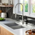 thumbnail image 3 of Karran 30" Undermount 16-Gauge Stainless Steel 50/50 Double Bowl Kitchen Sink Kit, 3 of 5