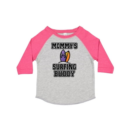 

Inktastic Mommy Surfing Buddy Surfboard Gift Toddler Boy or Toddler Girl T-Shirt