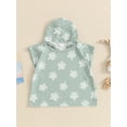 thumbnail image 3 of Suealasg Kids Boys Beach Hood Towel Turtle Print Beach Hooded Poncho Lightweight Changing Swim Cover Up Toddler Boys Absorbent Hooded Towel, 3 of 8