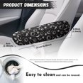 thumbnail image 7 of Yuyamidu Sun and Moon Car Front Seat Armrest Cover Black Armrest Cover for Car Truck Auto Accessories Elastic Vehicle Seat Arm Rest Protector Decor, 7 of 7