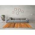thumbnail image 3 of Ahgly Company Indoor Rectangle Oriental Orange Industrial Area Rugs, 7' x 9', 3 of 4