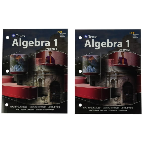 HMH Algebra 1, HMH Algebra 1 Texas Interactive Student Edition, Volumes 1 & 2 Bundle 2016