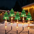 thumbnail image 5 of 5-Pack Solar Moving Christmas Lights, Waterproof Outdoor LED Holiday Decor with Santa & Reindeer Designs for Yard, Pathway, Tree, 5 of 7