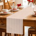 thumbnail image 5 of Table Runners 90 Inches Long Dress Scarves, Peach Pink Stripes Farmhouse Coffee/Dining/Kitchen Table Decor Table Runner for Living Room, Modern Vertical Lines Geometric Simple 13x90 Inch, 5 of 9