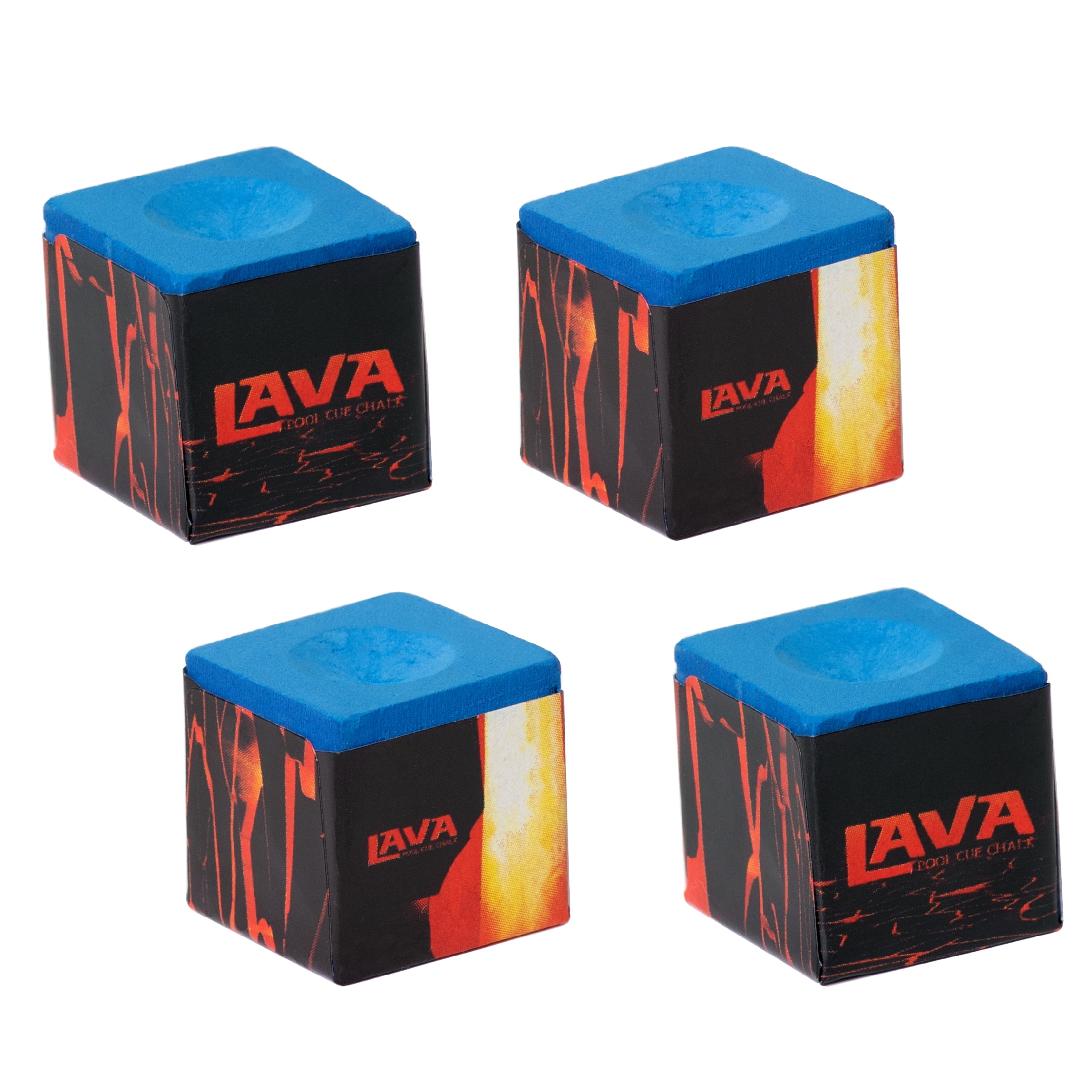 Lava Pool Cue Billiard Chalk 4 pcs 2 boxes