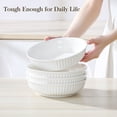 thumbnail image 3 of Malacasa Pasta Bowls, 34 oz Ceramic Salad Bowls Set of 4, Large Kitchen Bowls Set for Serving Soup, Pasta, Dinner, Microwave Dishwasher Safe, 3 of 10