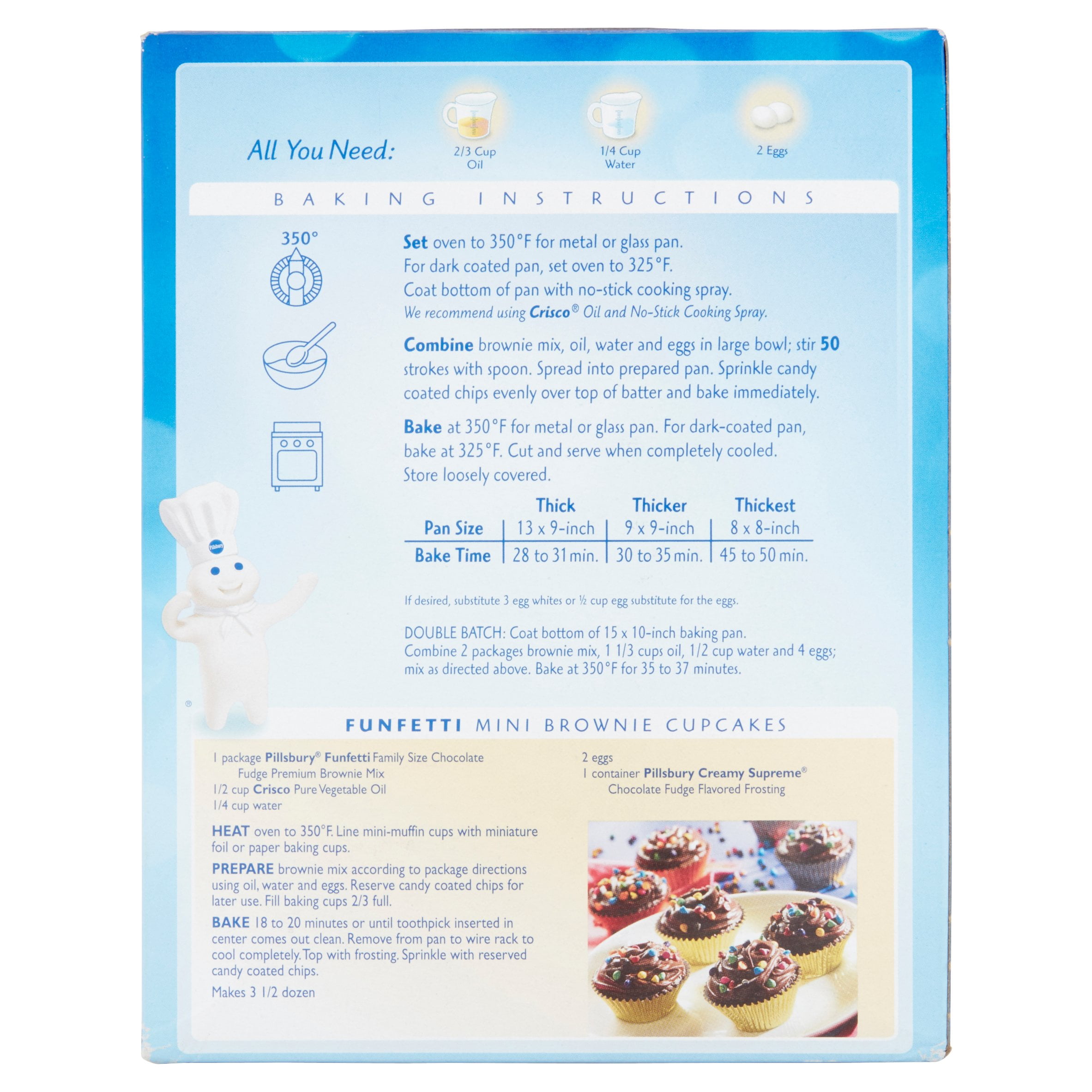 pillsbury chocolate fudge brownie mix