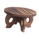 thumbnail image 4 of Soporte redondo para plantas de madera, soporte para macetas, soporte para macetas, presentación Marrón, 4 of 9