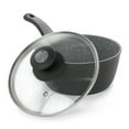thumbnail image 2 of 1.7 Quart Non Stick Saucepan with Glass Lid in Grey, 2 of 3