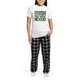 thumbnail image 5 of CafePress - Irish You Were Nekkid Women's Light Pajamas - Women's Short Sleeve Print T-Shirt and Pants Light Cotton Pajama Set, 5 of 7