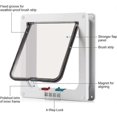 thumbnail image 4 of Cat Door Flap XLarge(Outer Size 11' x 9.8'), 4Way Locking Cat Flap for Interior Exterior Doors, 4 of 5