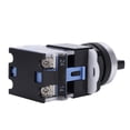 thumbnail image 4 of Maintained Switch, Maintained Selector Switch, 22Mm Silver Alloy Self-Locking Black Latching  3 Positions For  Selector Remote Control, 4 of 8