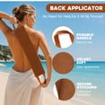 thumbnail image 5 of INCTUO 5 Piece Self Tanning Mitt Applicator Kit, Soft Tanner Mitt Set with Exfoliating Glove, Back Lotion Applicator, Face Makeup Brush, Mini Finger Face Self Tanner Mitt for Lotions, Mousses,Creams, 5 of 7