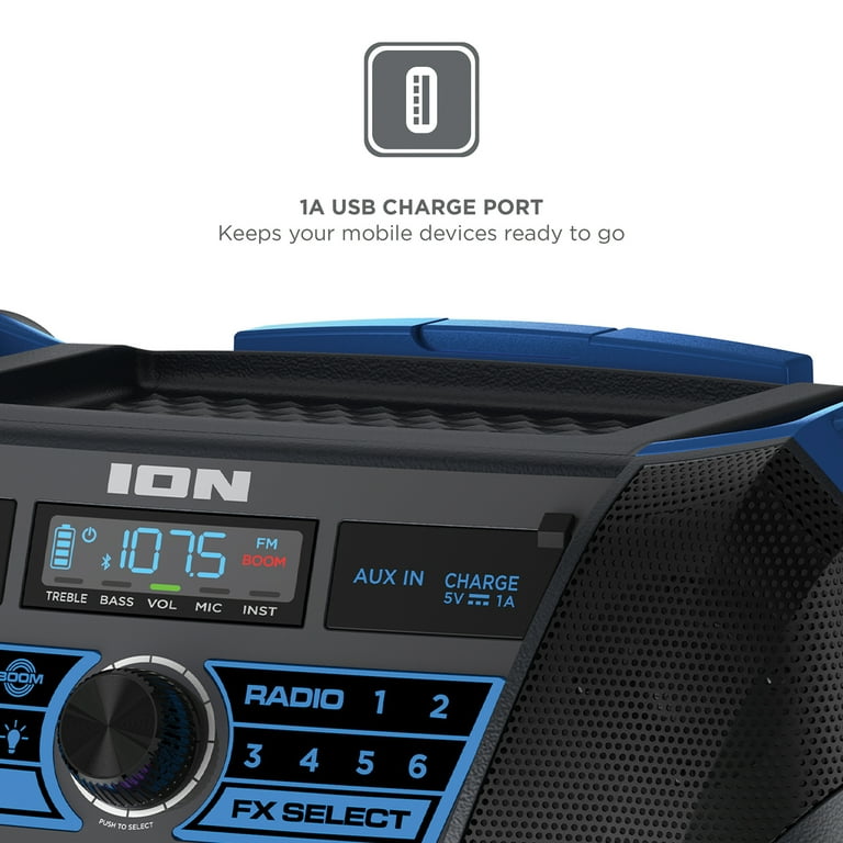 ION Explorer XL Portable Bluetooth All-Weather Speaker with