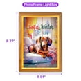 thumbnail image 5 of Watercolor Hello Winter Dachshund Chill Christmas Welcome Acrylic Plaque with Wood Photo Frame Box Wiener Dog Lover Gifts Idea Light Box - 00016, 5 of 5