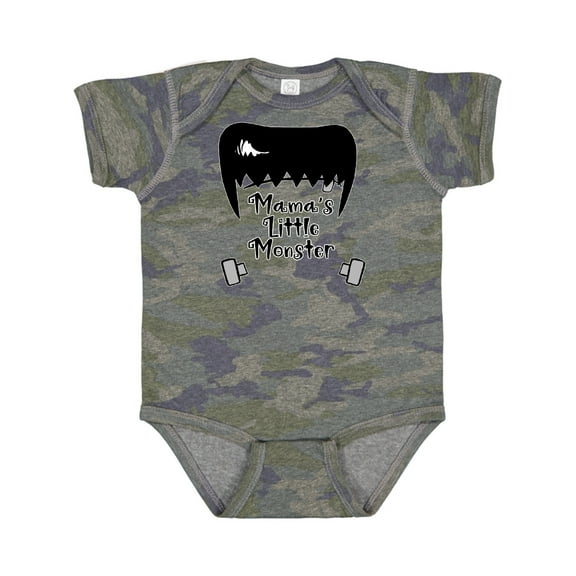 Inktastic Halloween Mama's Little Monster Frankenstein Boys or Girls Baby Bodysuit